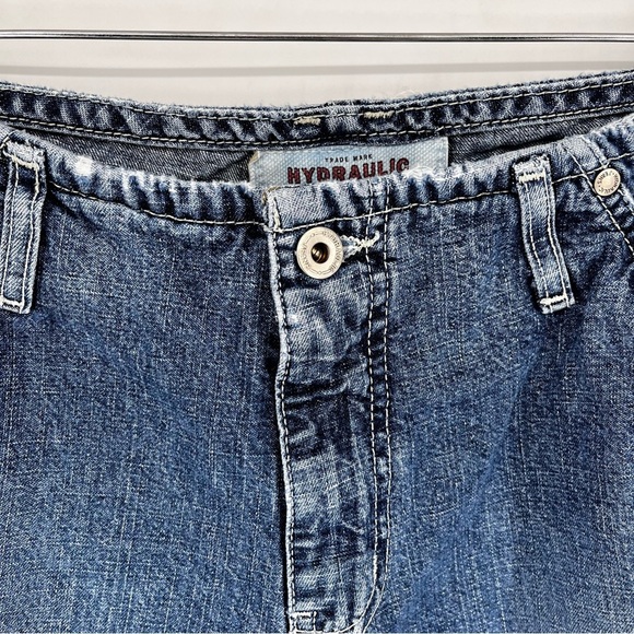 Hydraulic Low Rise Waistband Wide Leg Carpenter Jeans Vintage Y2K‎ Baggy 90's - Picture 5 of 16